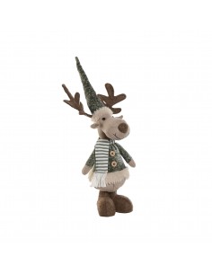 Figura navideña reno verde...
