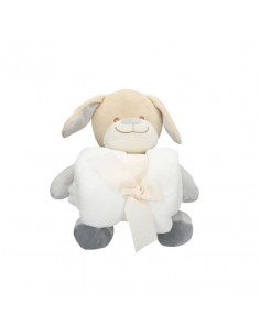 Peluche perrito con manta