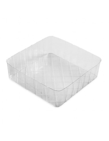 Paragüero metal blanco floral