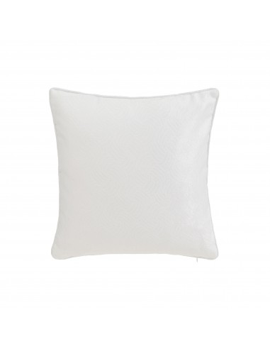Cojín satinado blanco 45cm Eleris