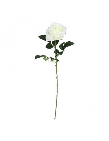 Vara decorativa rosa blanca 78cm