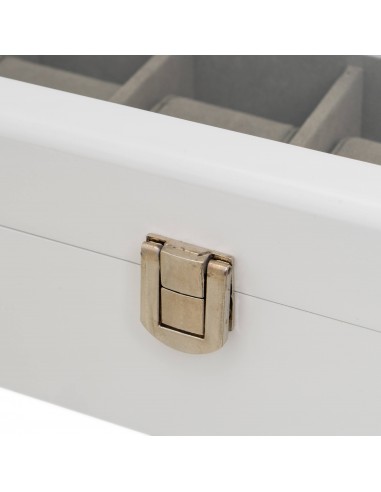 Joyero relojero 6 compartimentos blanco