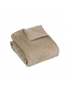 Manta franela beige 130x160cm