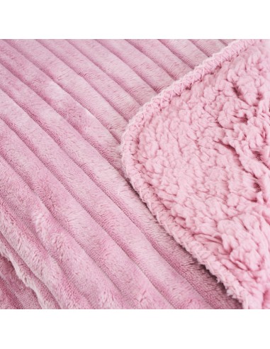 Manta franela rosa 125x150cm