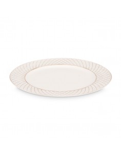 Bajo plato redondo blanco...