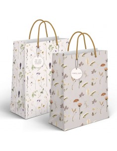 Bolsa de papel floral 45cm
