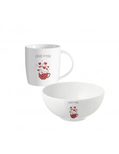 Set bol 450ml y taza 350ml...