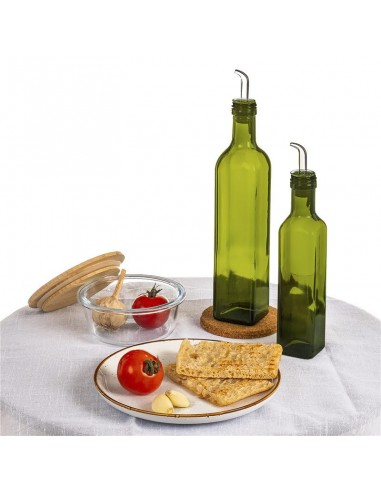 Aceitera cristal verde antigoteo 250ml Aceitera cristal verde antigoteo 250ml