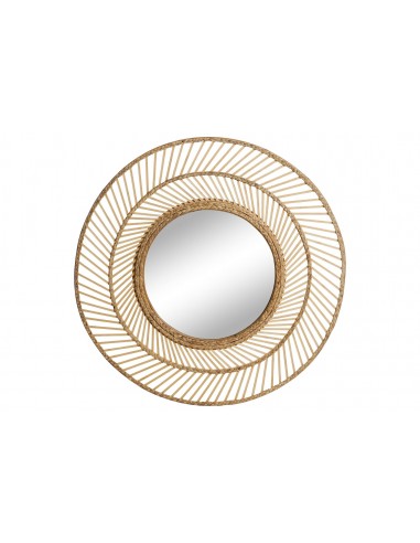 Espejo bambú natural 80cm Taru Espejo bambú natural 80cm Taru