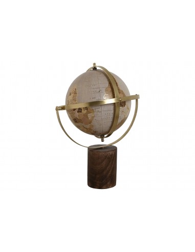 Globo terraqueo dorado
