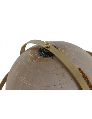 Globo terraqueo dorado