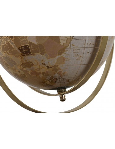 Globo terraqueo dorado