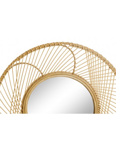 Espejo ratán natural 70cm Obek