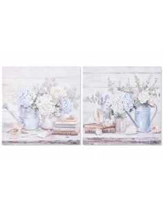 Cuadro lienzo hortensias 60x60 2