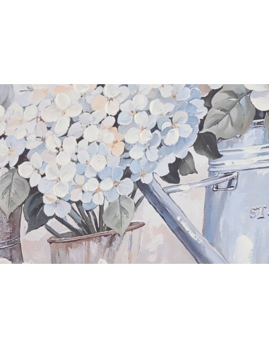 Cuadro lienzo hortensias 60x60
