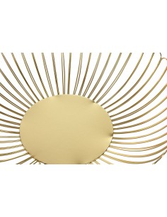 Centro mesa metal dorado... 2