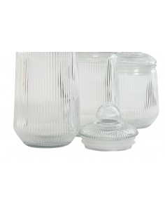 Tarro cristal rayado Kinary 2