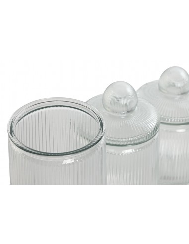 Tarro cristal rayado Kinary