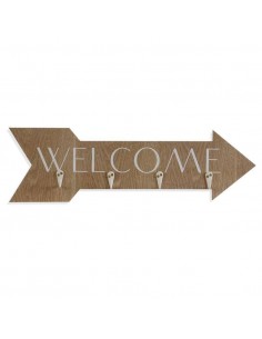 Colgador llaves madera Welcome