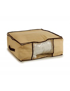 Caja tela guardatodo crema...