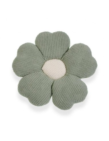 Cojín forma flor verde Andrya