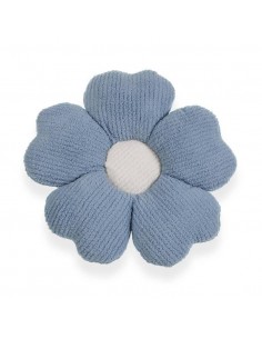 Cojín forma flor azul Andrya 2