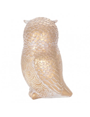 Figura decorativa búho dorado 18cm Tyto