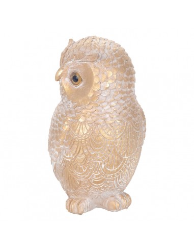 Figura decorativa búho dorado 18cm Tyto