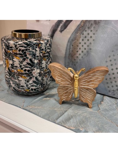 Figura mariposa madera 14cm Melit