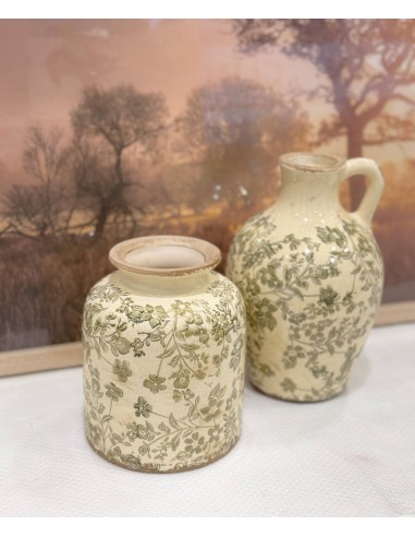 Jarrón de cerámica floral 17cm Bolonia Jarrón de cerámica floral 17cm Bolonia