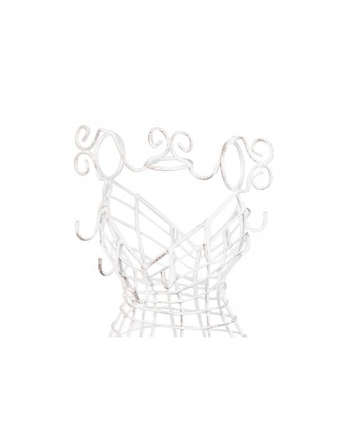 Busto joyero maniquí metal blanco Busto joyero maniquí metal blanco