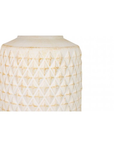 Lámpara de mesa cerámica beige Lisbet