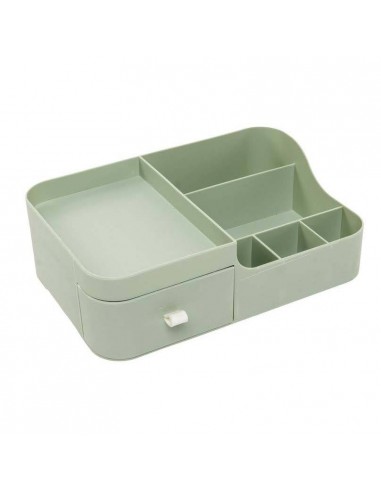 Organizador de maquillaje verde
