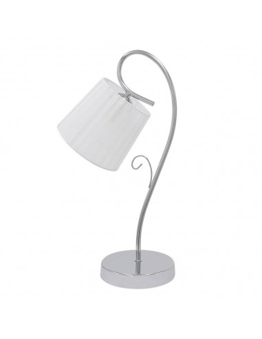 Lámpara de mesa cromo con pantalla... Lámpara de mesa cromo con pantalla...