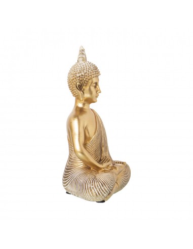 Figura decorativa buda sentado dorado