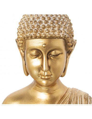 Figura decorativa buda sentado dorado