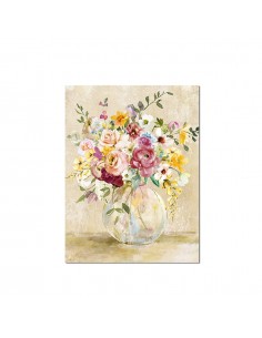 Cuadro lienzo jarrón floral...
