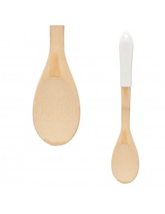 Cuchara bambú mango blanco...