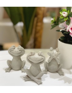 Figura rana efecto piedra 9cm