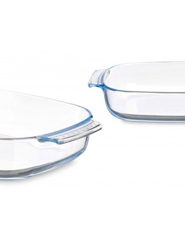 Fuente horno rectangular cristal con...