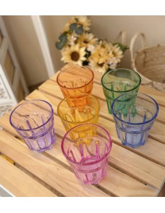 Vaso cristal color 300ml Dean