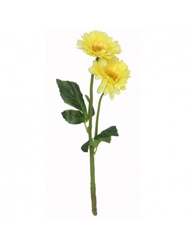 Vara gerbera amarilla artificial 43cm Vara gerbera amarilla artificial 43cm