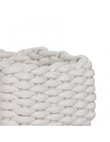 Cesta de cuerda blanca con asas Nelia Cesta de cuerda blanca con asas Nelia