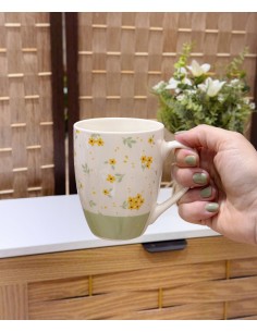 Taza flores 350ml