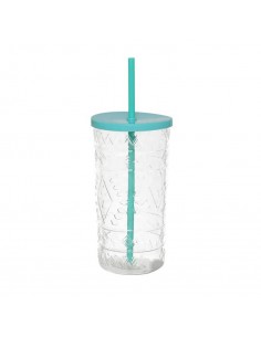 Vaso plástico con cañita...