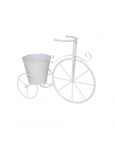 Bicicleta decorativa blanca... 2