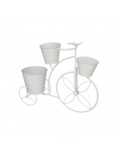 Bicicleta decorativa blanca...