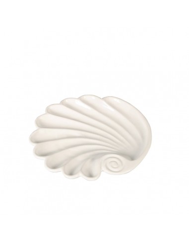 Bandeja cerámica blanca concha Neila Bandeja cerámica blanca concha Neila