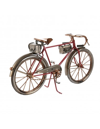 Bicicleta decorativa metal rojo retro...