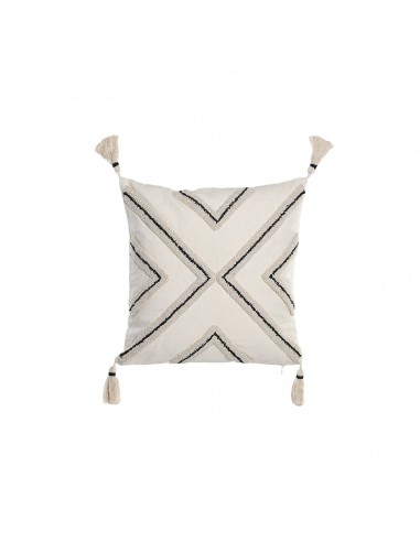 Cojín algodón diseño étnico y borlas...